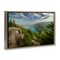 Stupell Industries Lake View Over Mountains Framed Floater Canvas Wall Art Design by Rick Berk